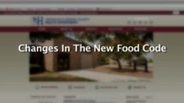 Changes in the New Food Code