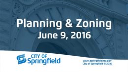 Planning & Zoning – June 9, 2016