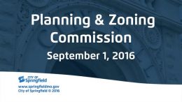 Planning & Zoning Meeting – September 1, 2016