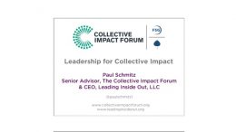 Leadership for Collective Impact Training – Part 1