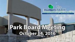 Park Board – October 14, 2016