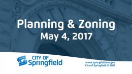 Planning & Zoning Meeting – May 4, 2017