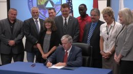 Gov. Parson Signs Pair of Bills at Springfield-Greene Co. Public Safety Center