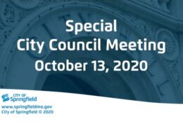 Special City Council Meeting – October 13, 2020